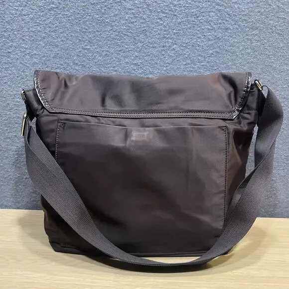 Kate Spade Messenger/Diaper Nylon Bag Brown/green - Picture 5 of 14